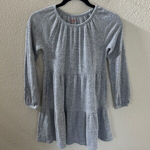 Cat & Jack Girls Gray Long Sleeve Soft Thermal Dress Size M (7/8)